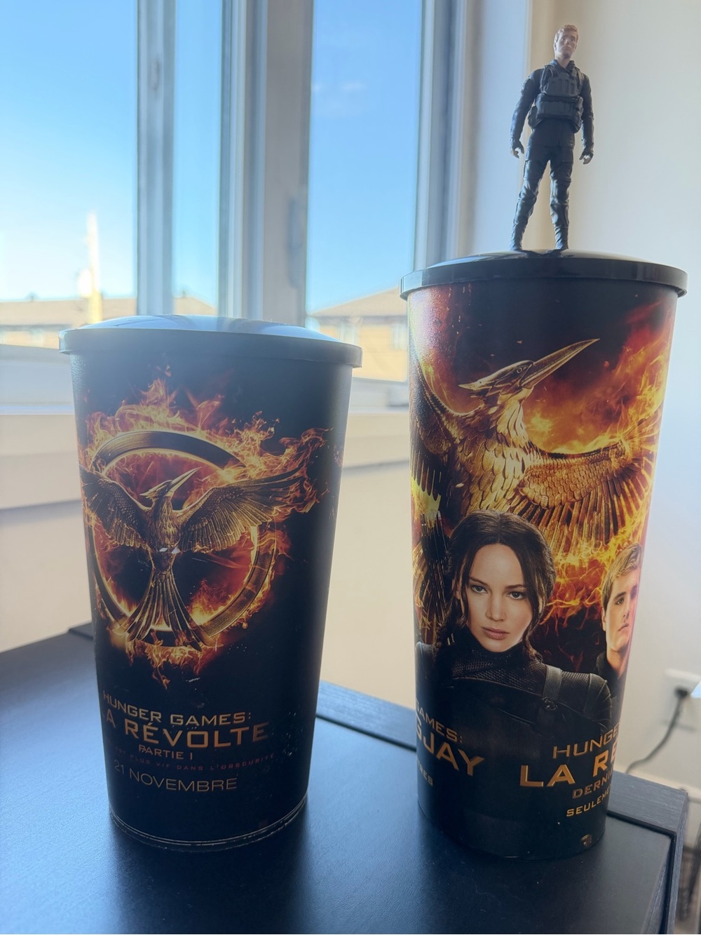 The Hunger Games: Mockingjay Movie Collectible Black Reusable Cups - Set of 2